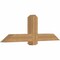 Ekena Millwork Eugene Smooth Timber Gable Bracket, Western Red Cedar, 60"W x 20"H x 5 1/2"D x 5 1/2"F, 8/12 Pitch GBW060X20X0606EUG00SWR - alternate 3